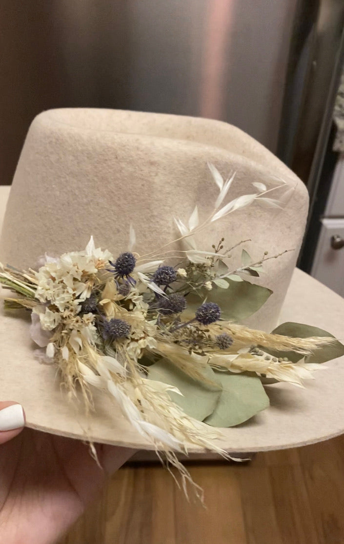 Floral Hat Piece