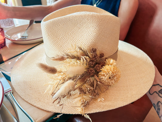 Floral Hat Piece